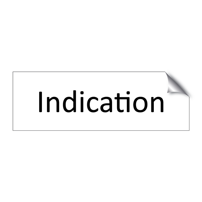 Indication