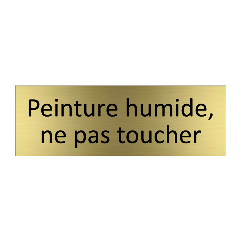 Peinture humide, ne pas toucher