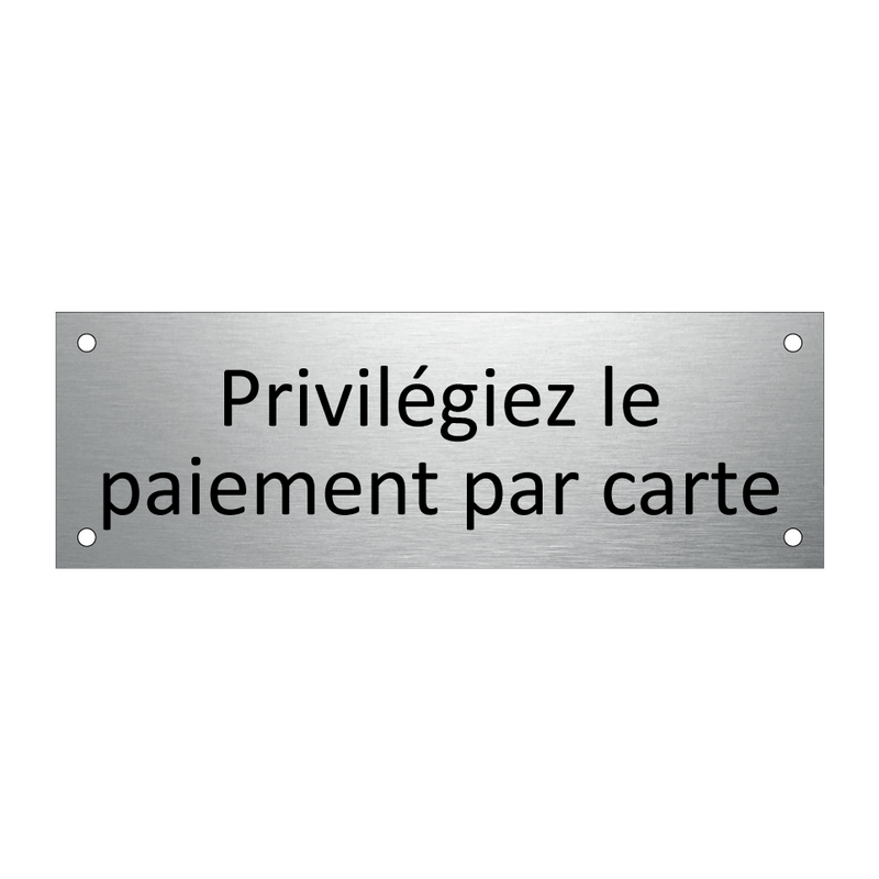 Privilégiez le paiement par carte