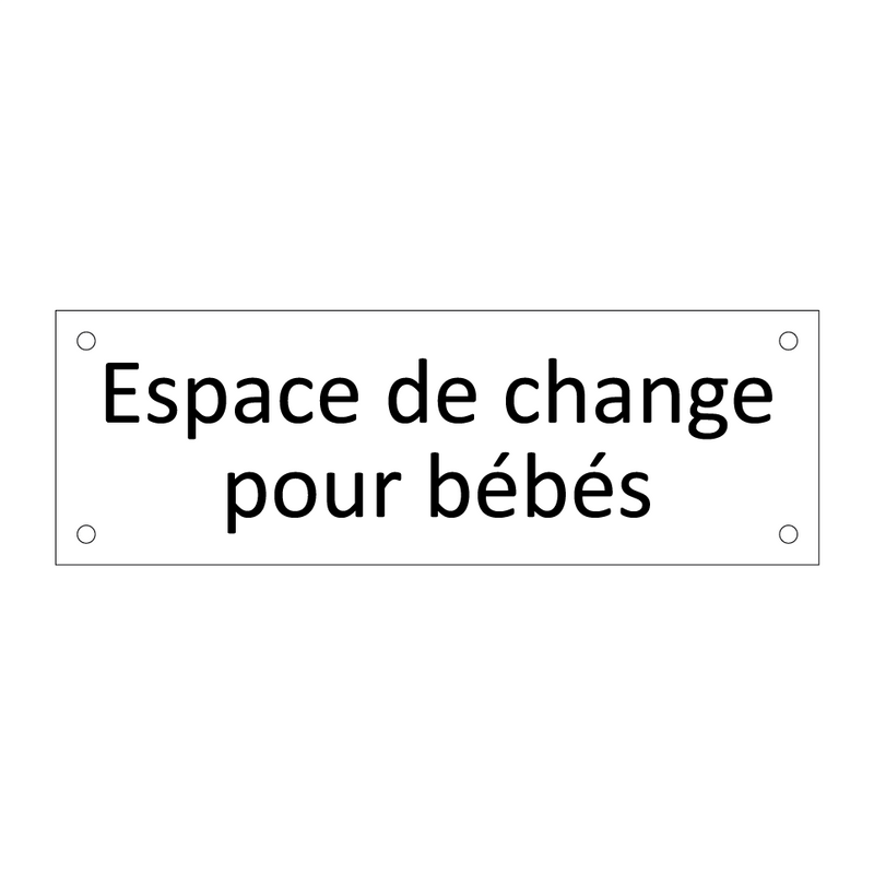 Espace de change pour bébés