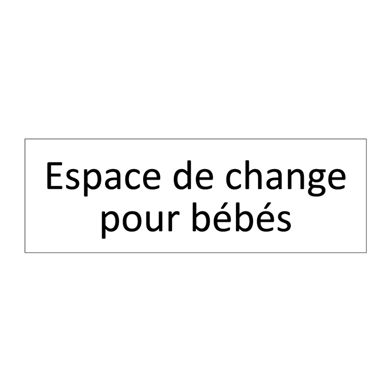 Espace de change pour bébés