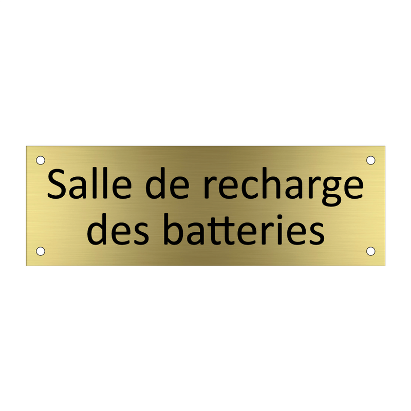 Salle de recharge des batteries