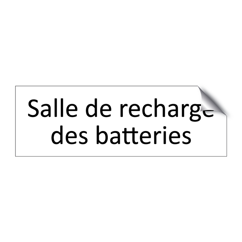 Salle de recharge des batteries