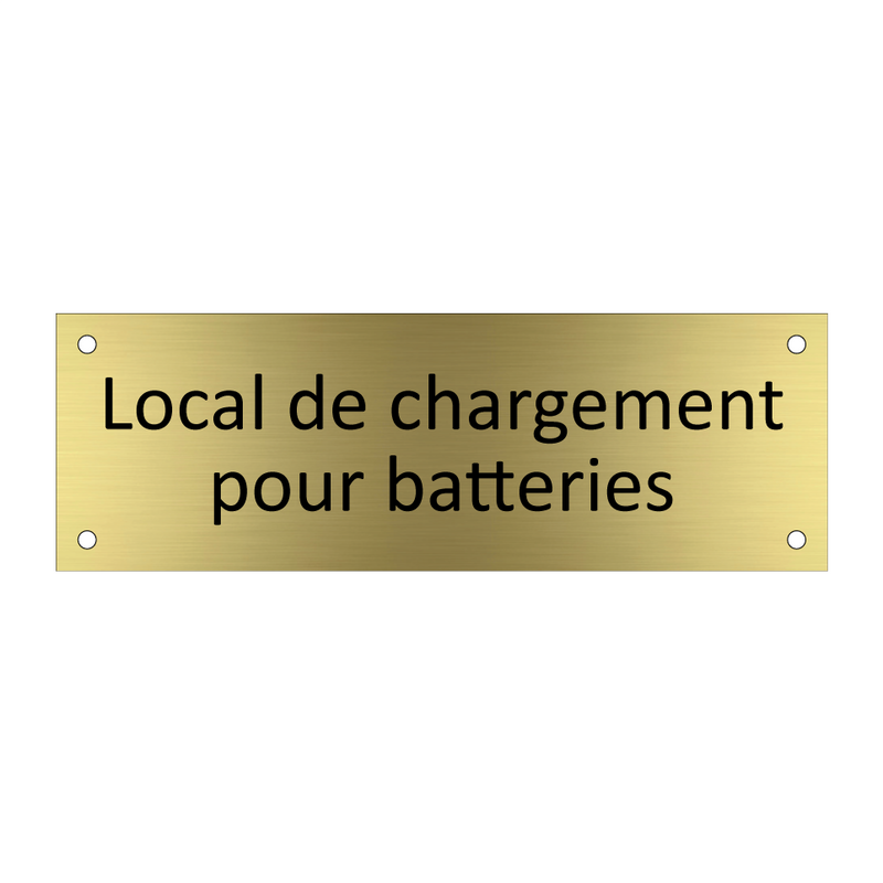 Local de chargement pour batteries