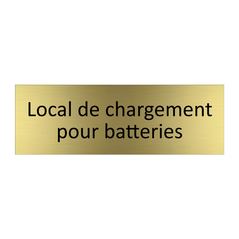 Local de chargement pour batteries