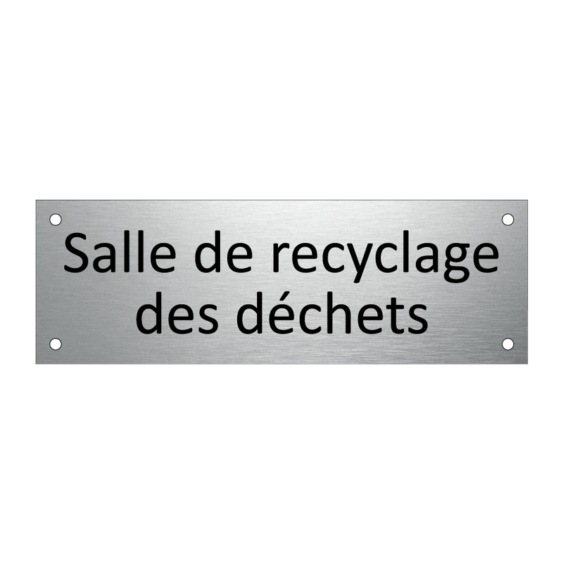 Salle de recyclage des déchets