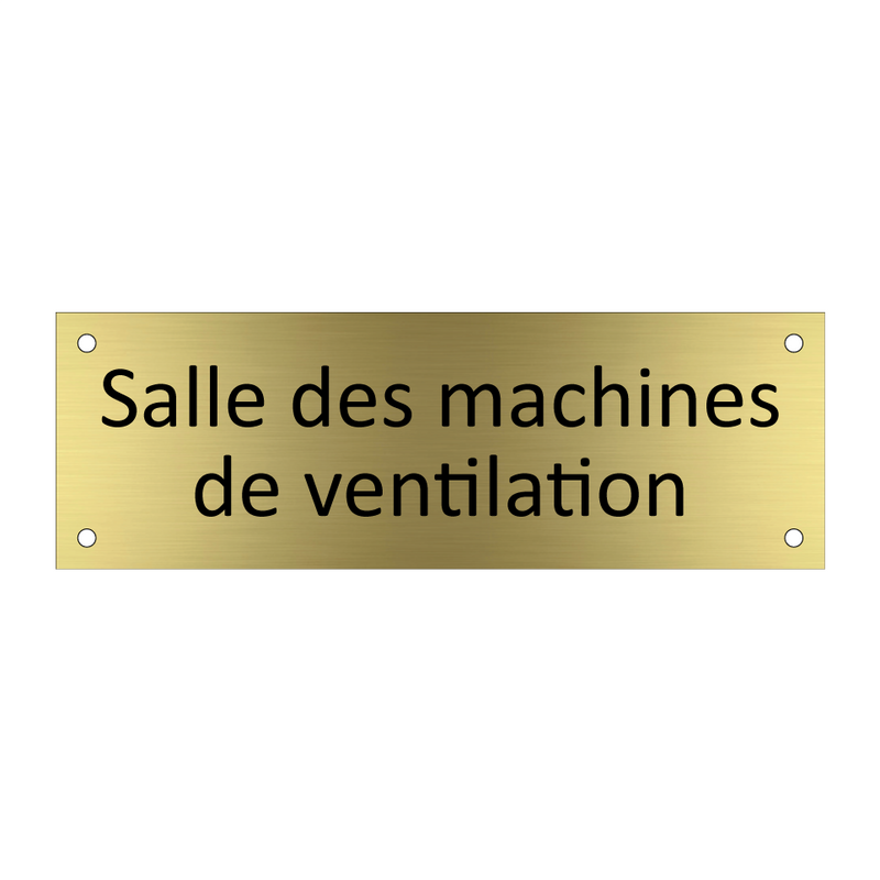 Salle des machines de ventilation