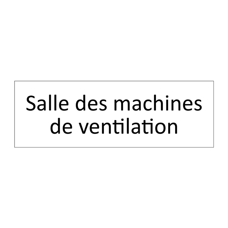 Salle des machines de ventilation