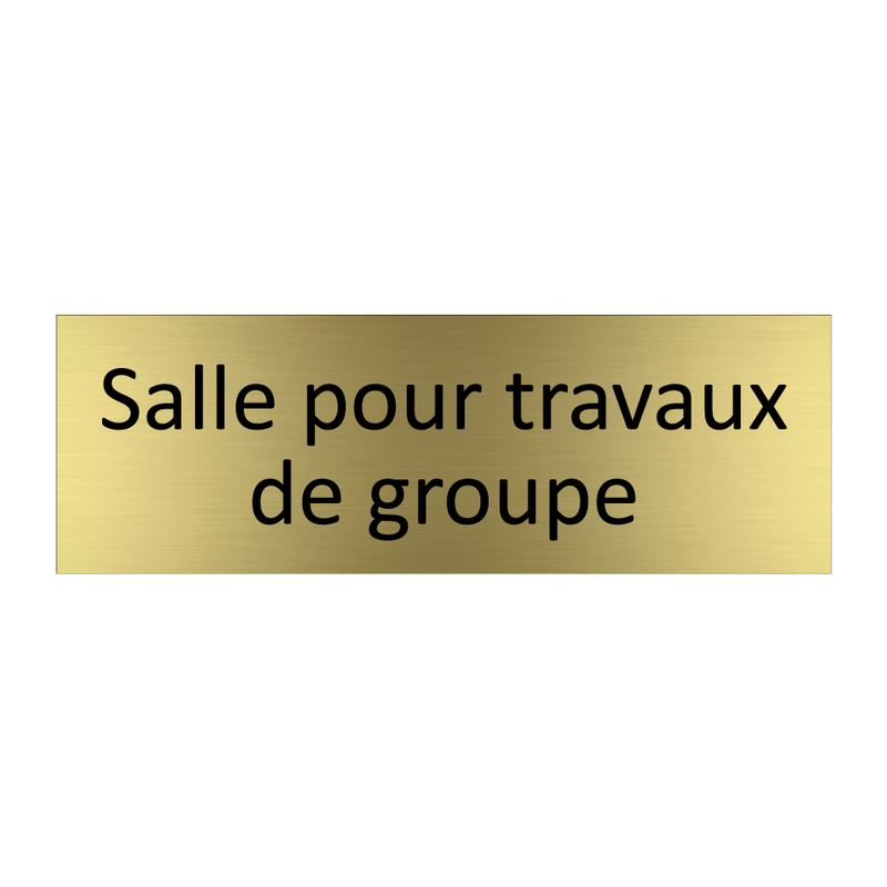 Salle pour travaux de groupe