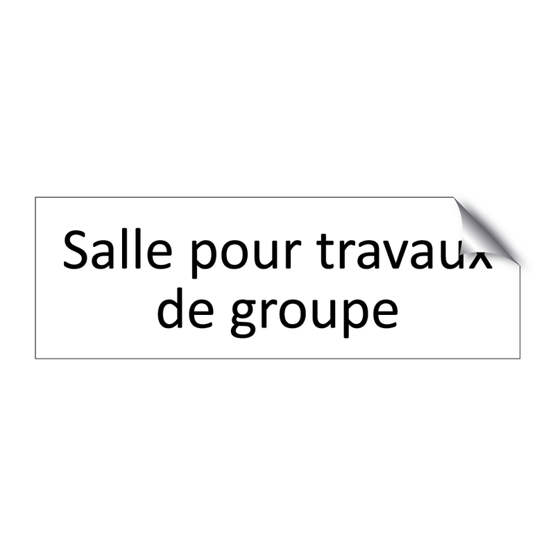 Salle pour travaux de groupe