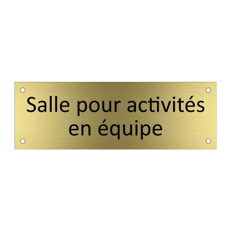 Salle pour activités en équipe