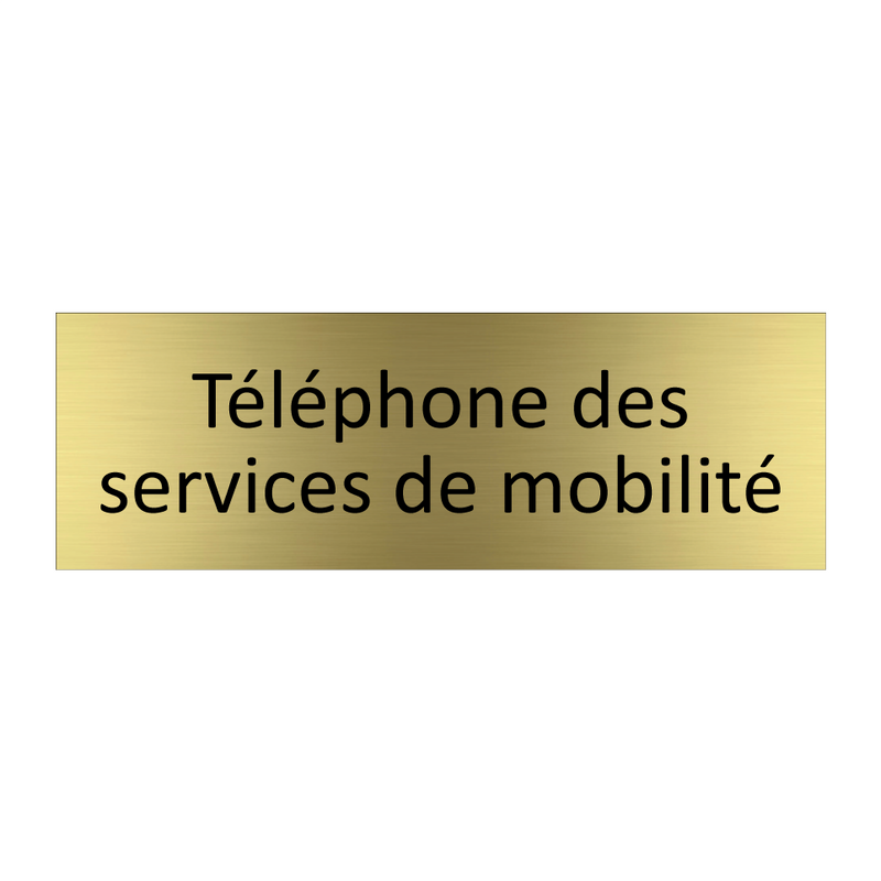 Téléphone des services de mobilité