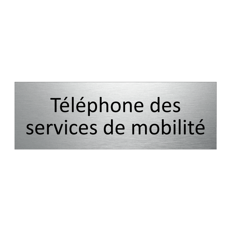 Téléphone des services de mobilité