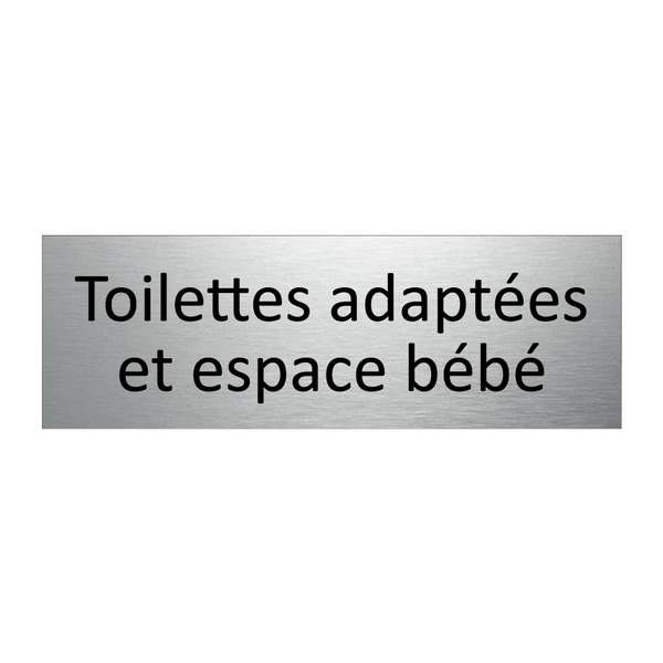 Toilettes adaptées et espace bébé