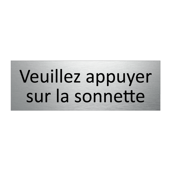 Veuillez appuyer sur la sonnette