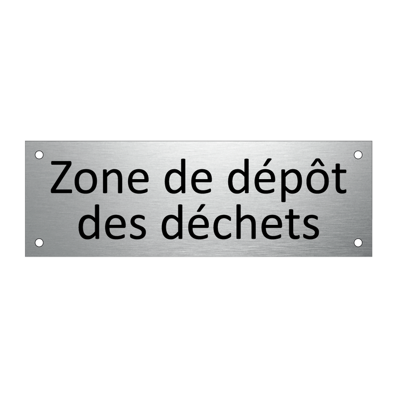 Zone de dépôt des déchets