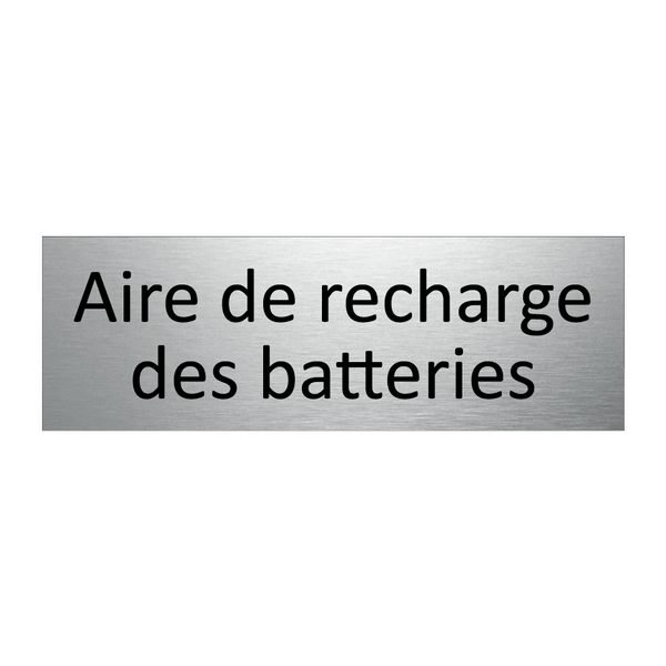 Aire de recharge des batteries