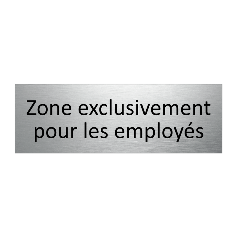 Zone exclusivement pour les employés