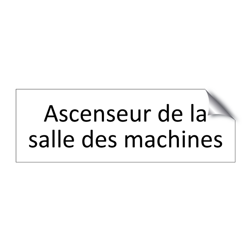 Ascenseur de la salle des machines