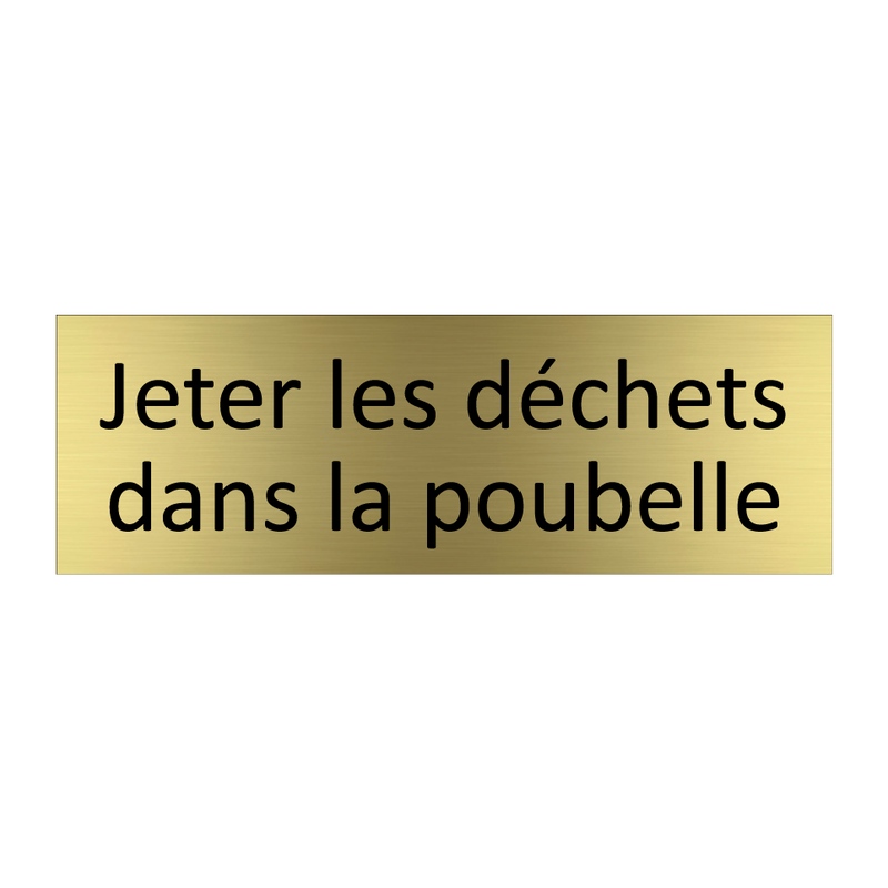 Jeter les déchets dans la poubelle