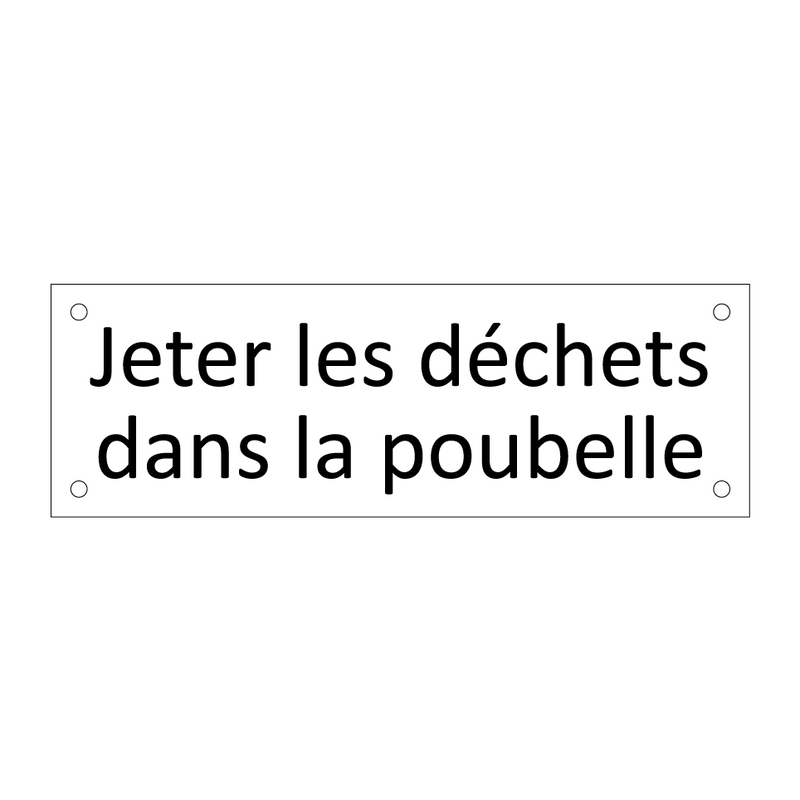 Jeter les déchets dans la poubelle