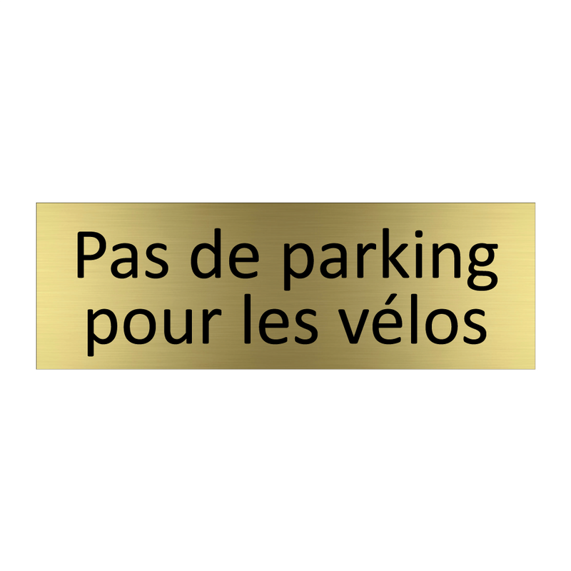 Pas de parking pour les vélos