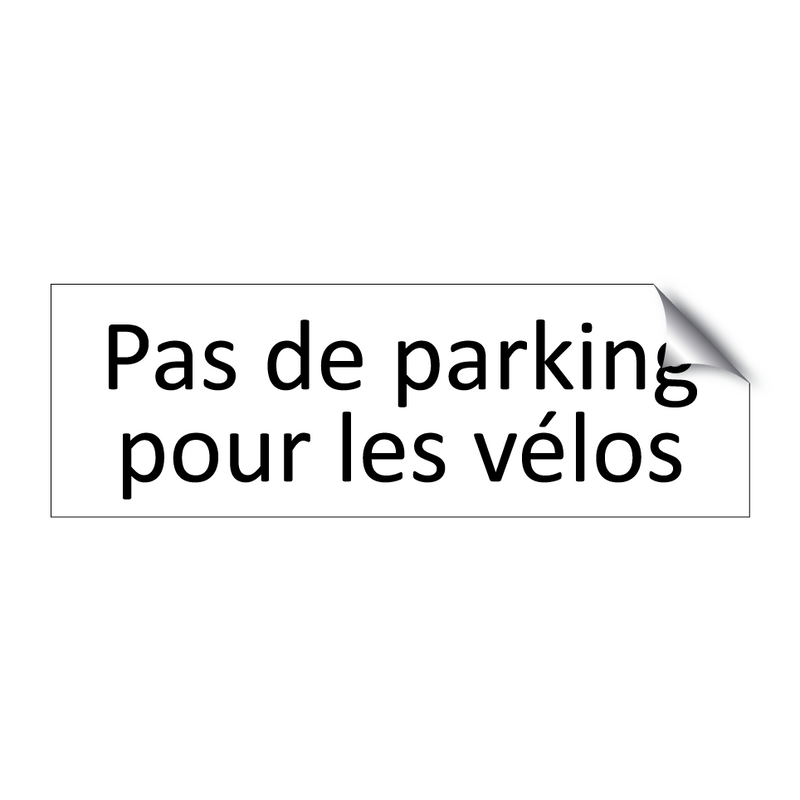 Pas de parking pour les vélos