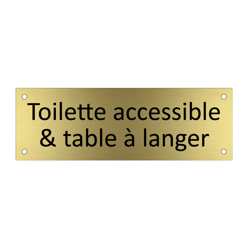 Toilette accessible & table à langer