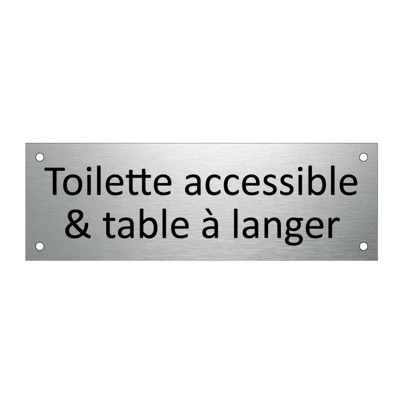 Toilette accessible & table à langer