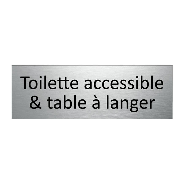 Toilette accessible & table à langer