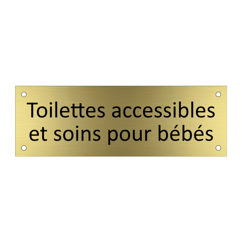 Toilettes accessibles et soins pour bébés