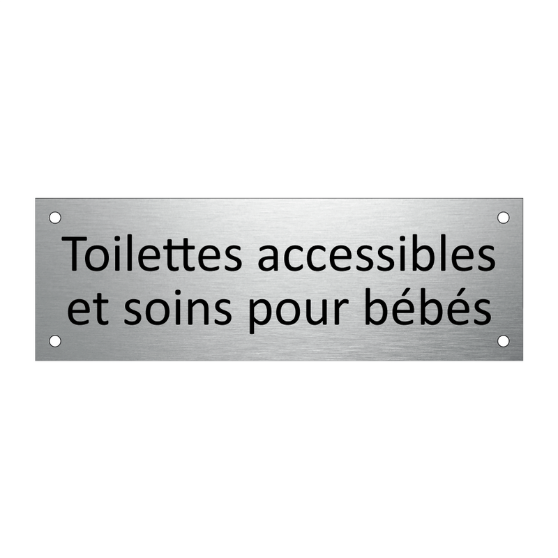 Toilettes accessibles et soins pour bébés