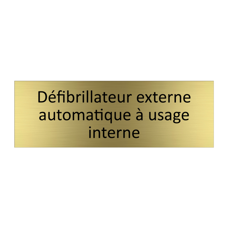 Défibrillateur externe automatique à usage interne