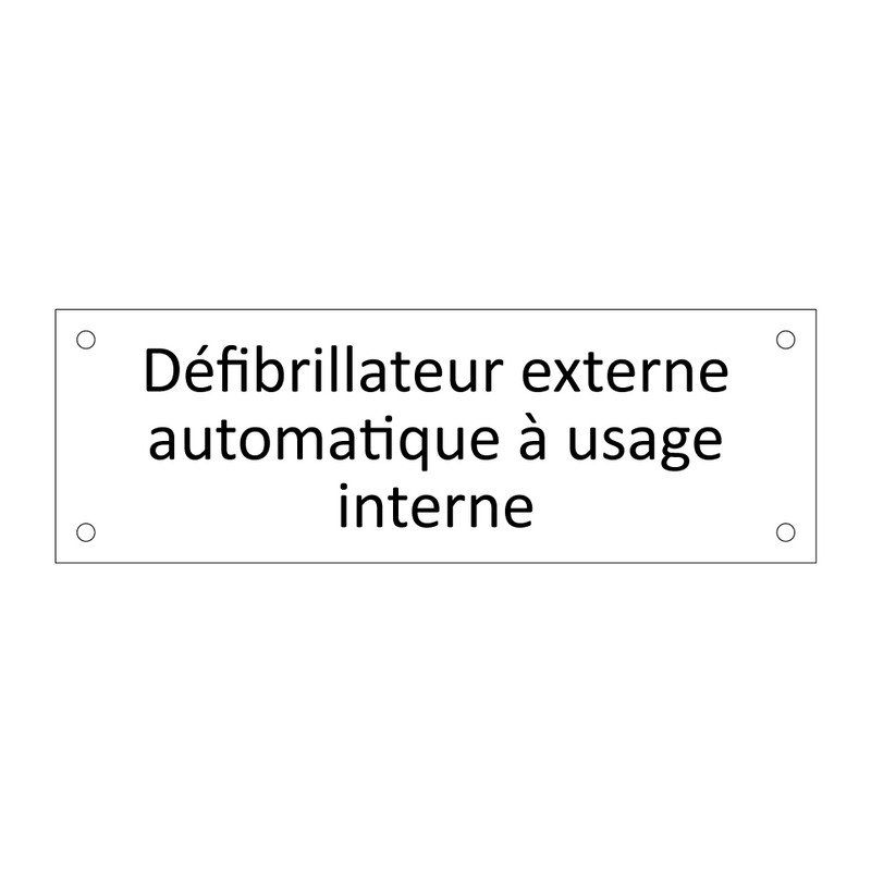 Défibrillateur externe automatique à usage interne