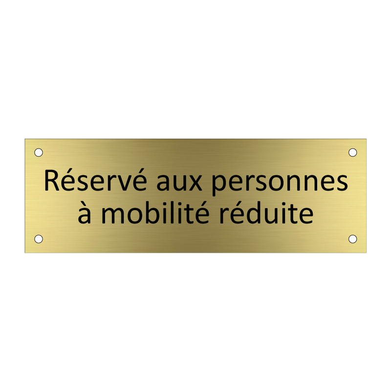 Réservé aux personnes à mobilité réduite