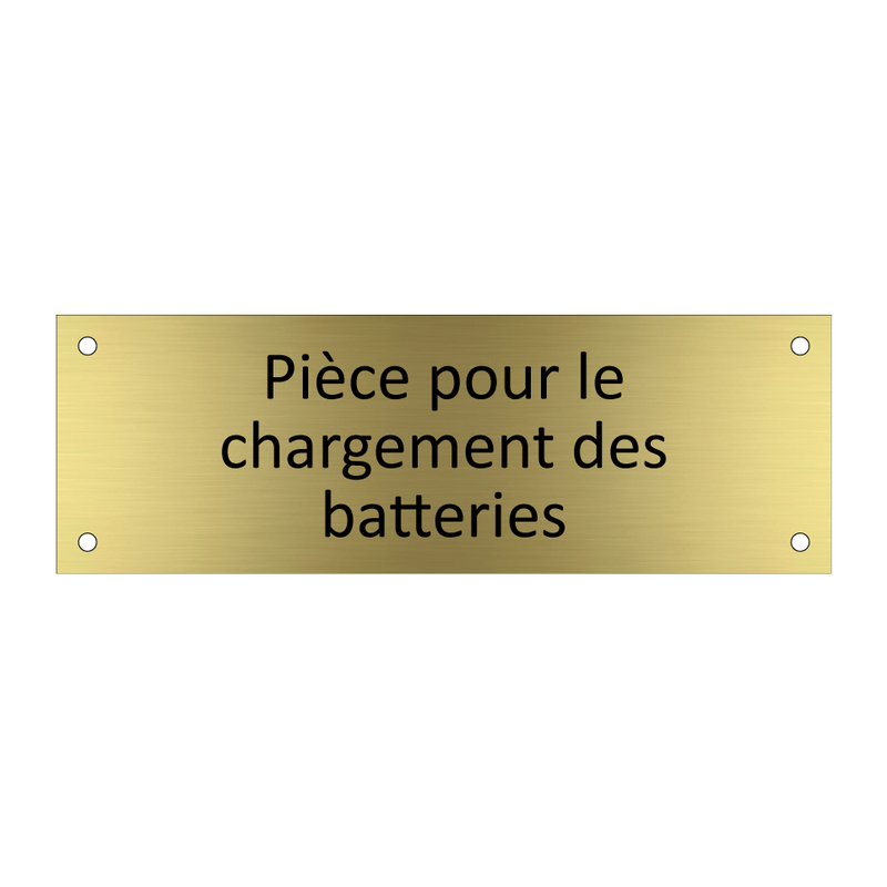 Pièce pour le chargement des batteries