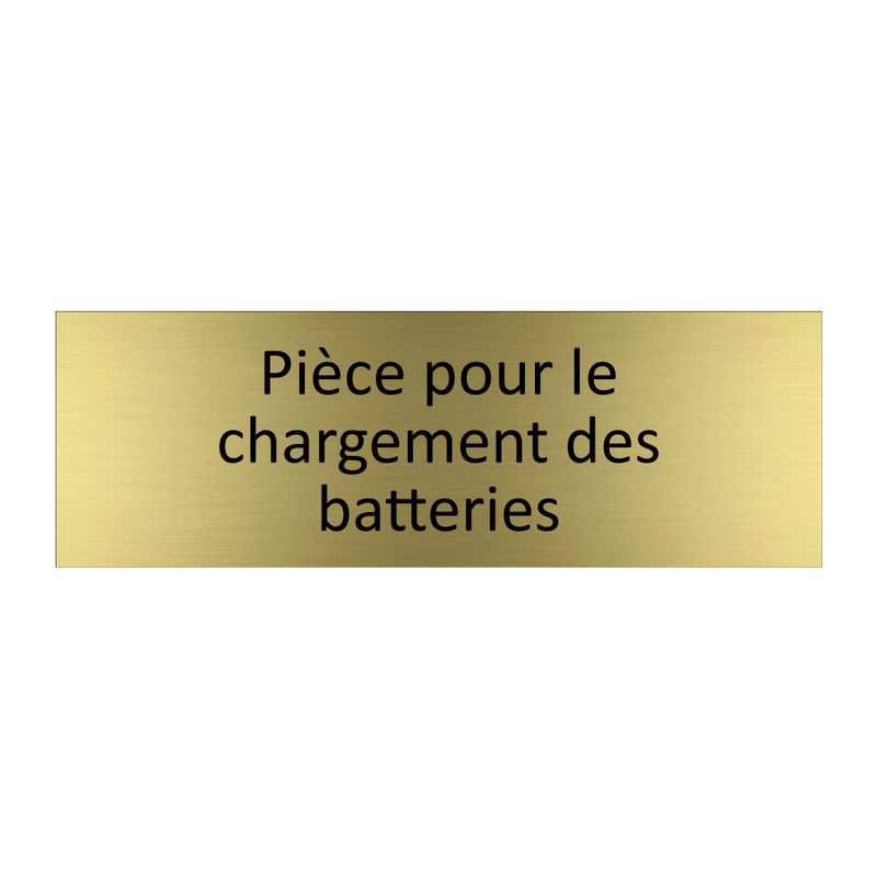 Pièce pour le chargement des batteries