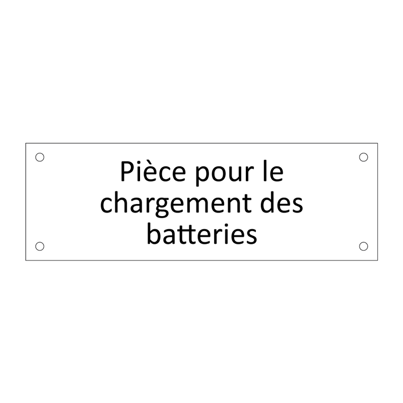 Pièce pour le chargement des batteries