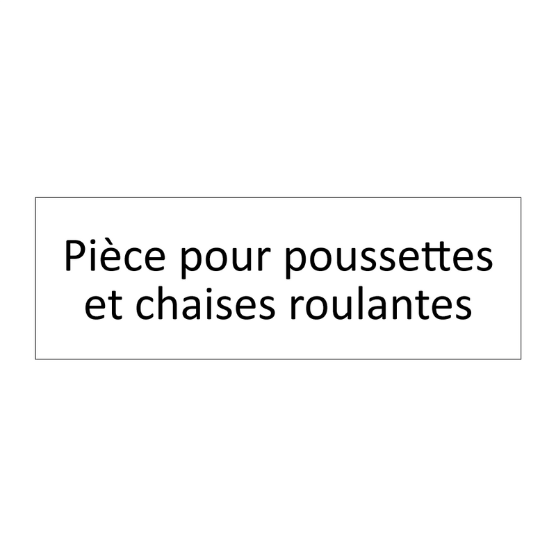 Pièce pour poussettes et chaises roulantes