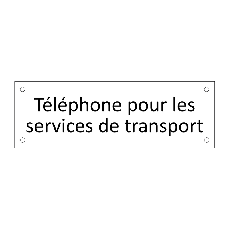 Téléphone pour les services de transport