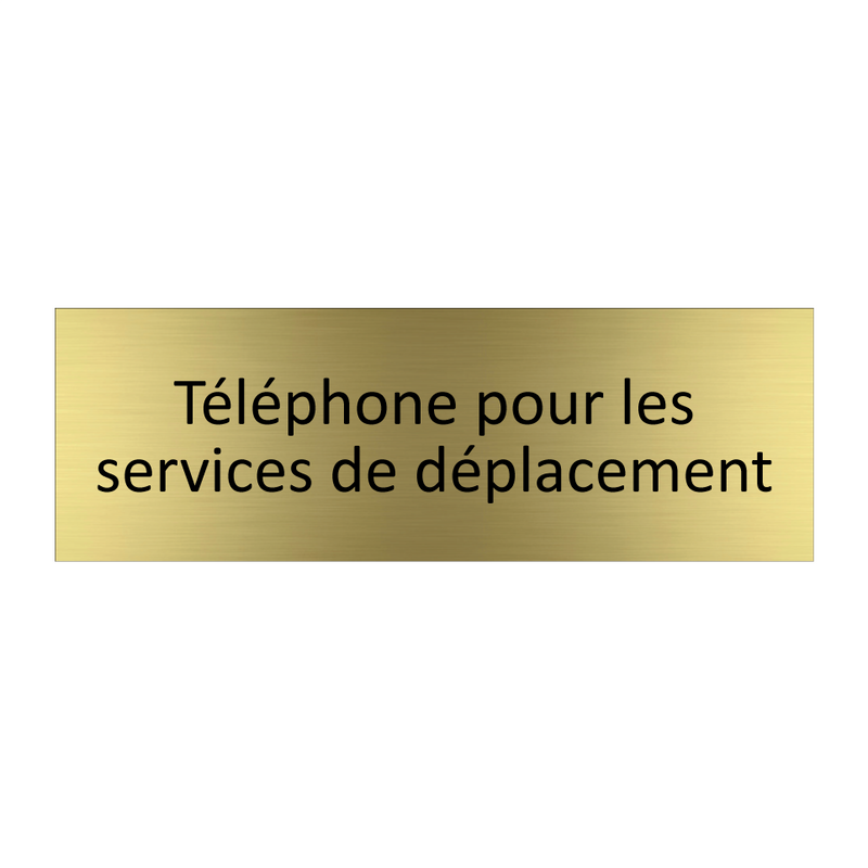 Téléphone pour les services de déplacement