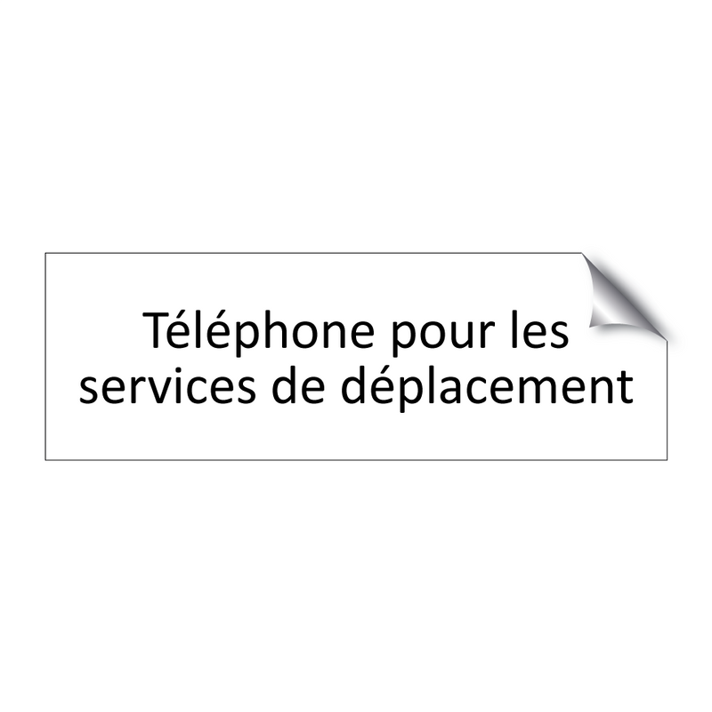 Téléphone pour les services de déplacement