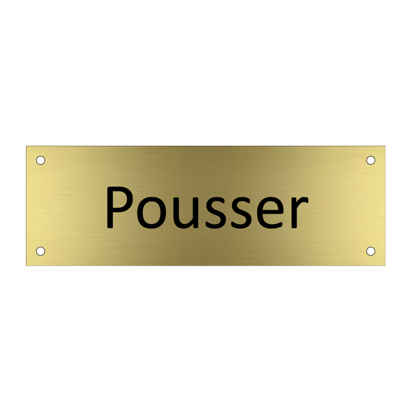 Pousser