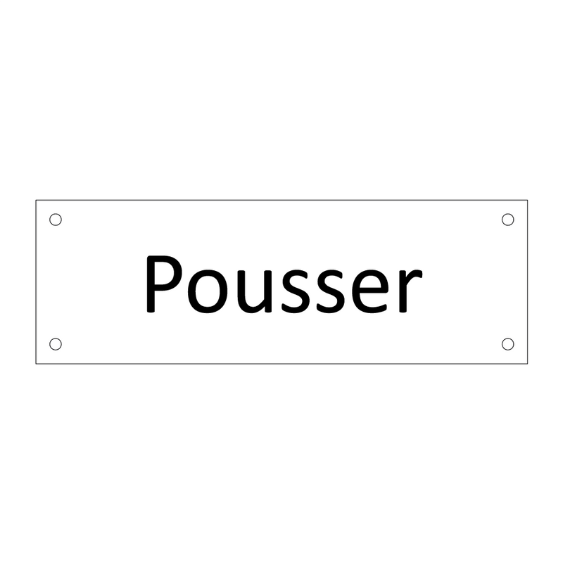 Pousser