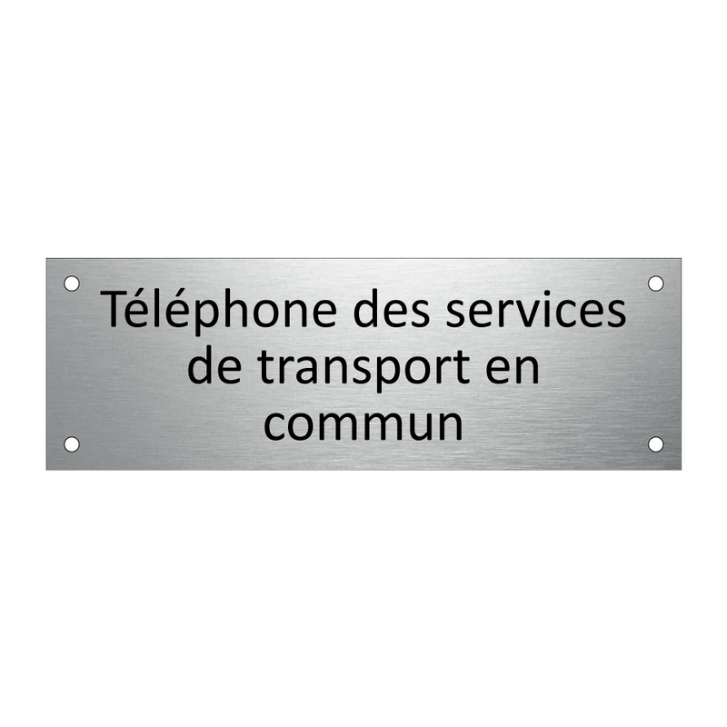 Téléphone des services de transport en commun