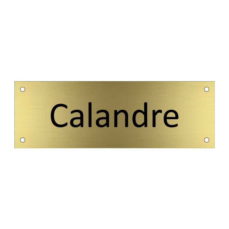 Calandre & Calandre & Calandre