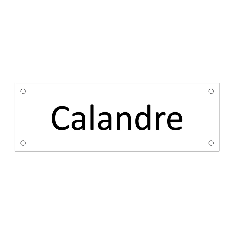 Calandre & Calandre & Calandre