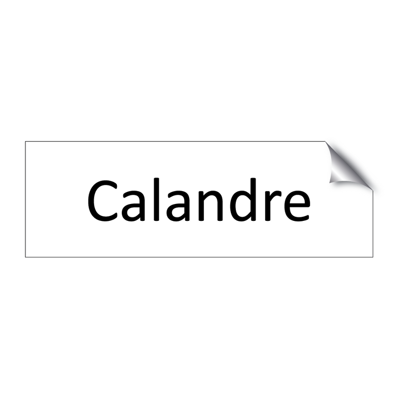 Calandre & Calandre & Calandre