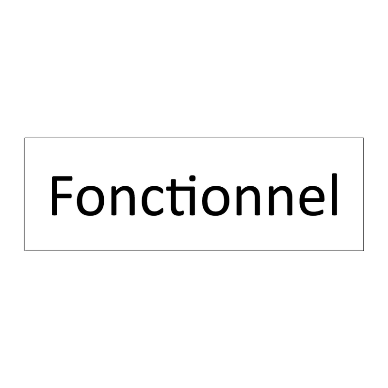 Fonctionnel