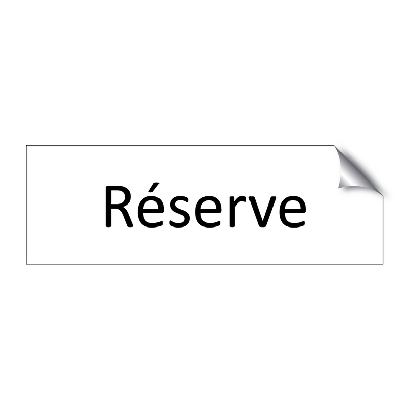 Réserve